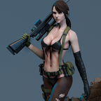 figurine Quiet, figurine metal gear solid, figurine solid snake, figurine metal gear solid phantom pain