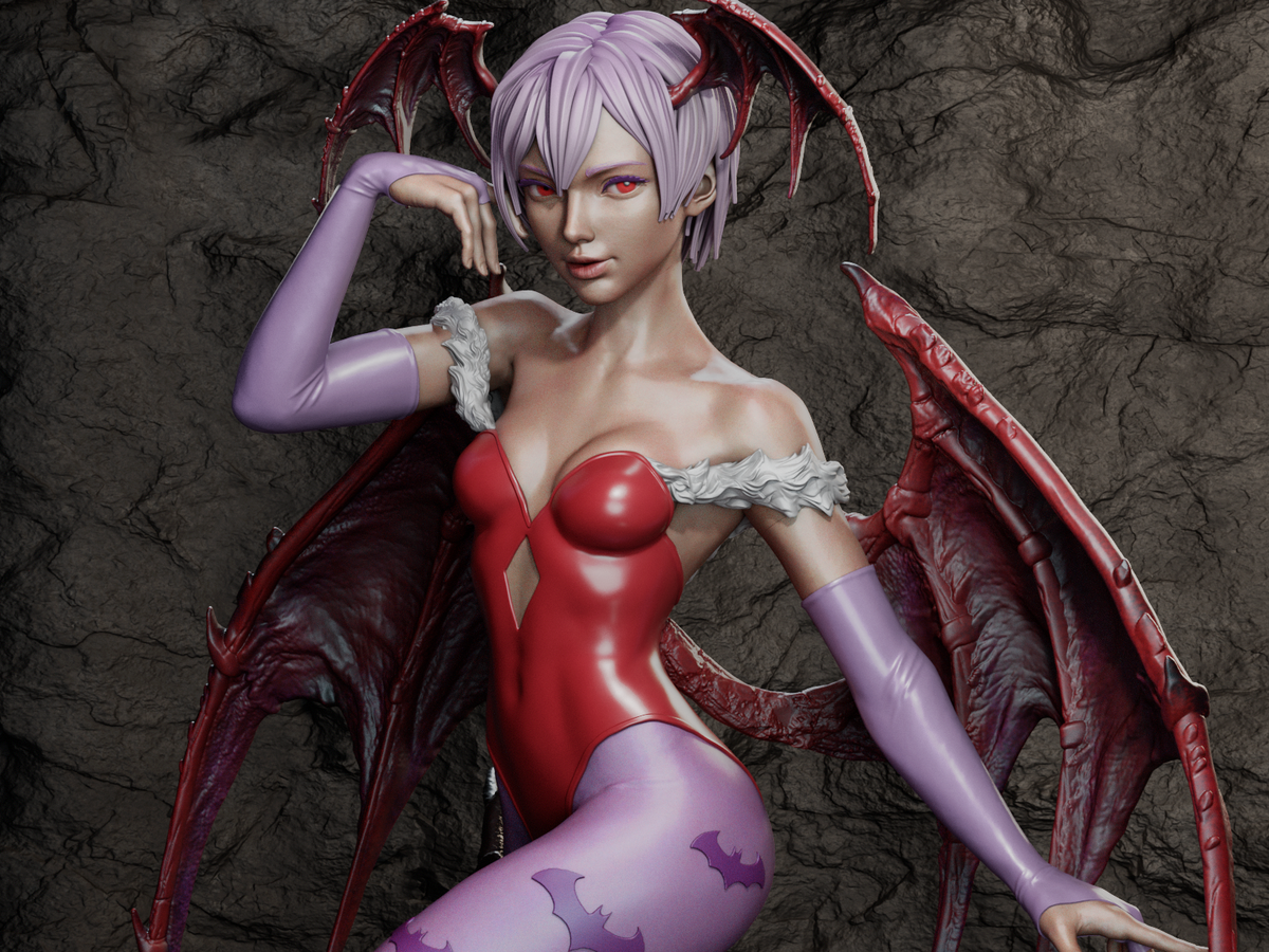 figurine lilith, lilith darkstalkers, figurine a peindre, démone