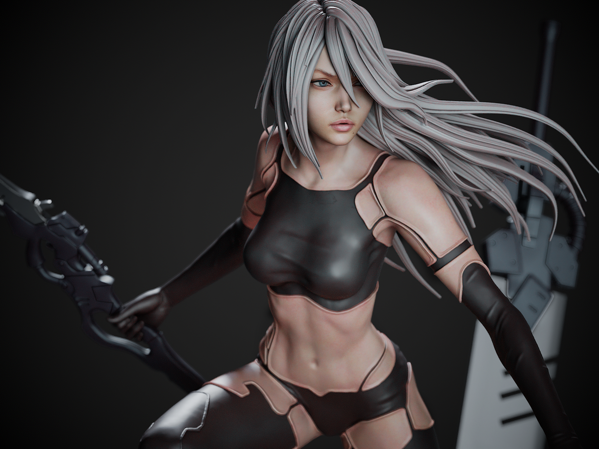 figurine a peindre, figurine nier automata, nier, figurine A2, 2b, 9s
