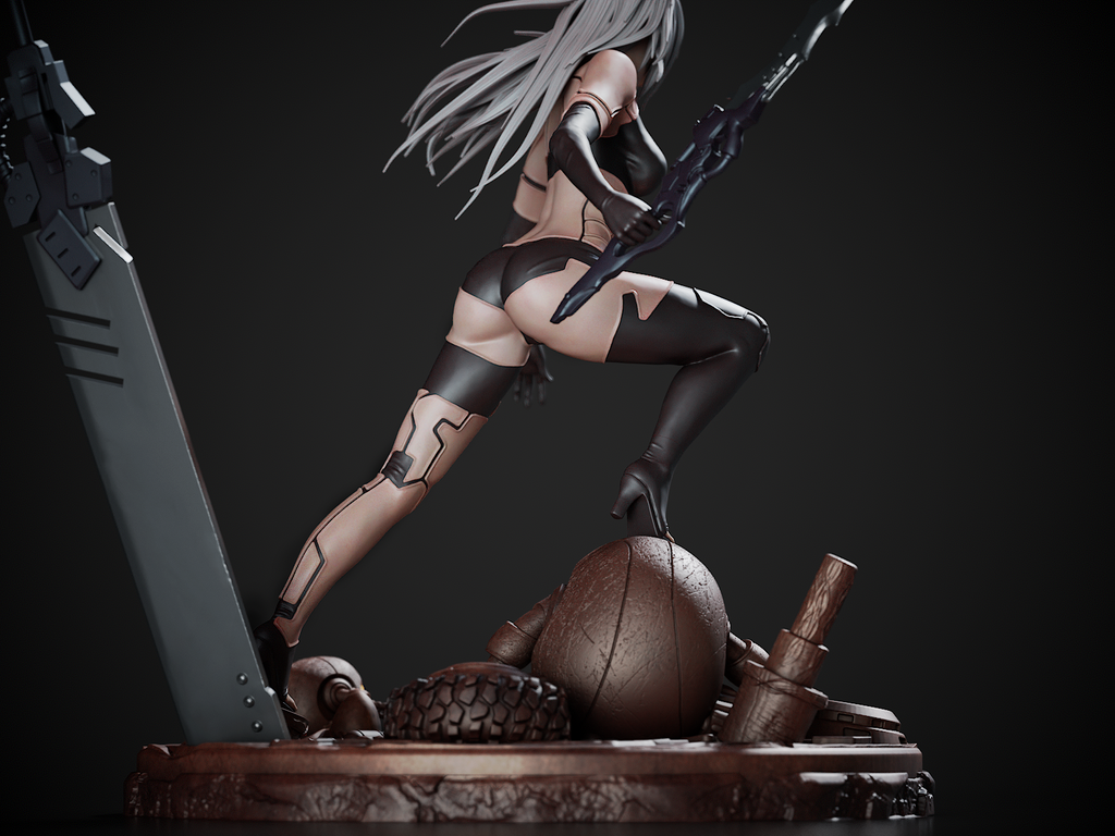 figurine a peindre, figurine nier automata, nier, figurine A2, 2b, 9s