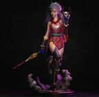 figurine diana LOL, league of legends, figurine blood moon diana, figurine a peindre