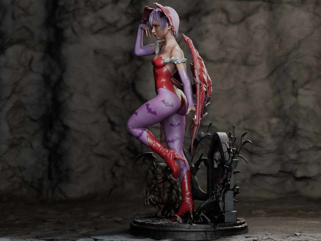 figurine lilith, lilith darkstalkers, figurine a peindre, démone