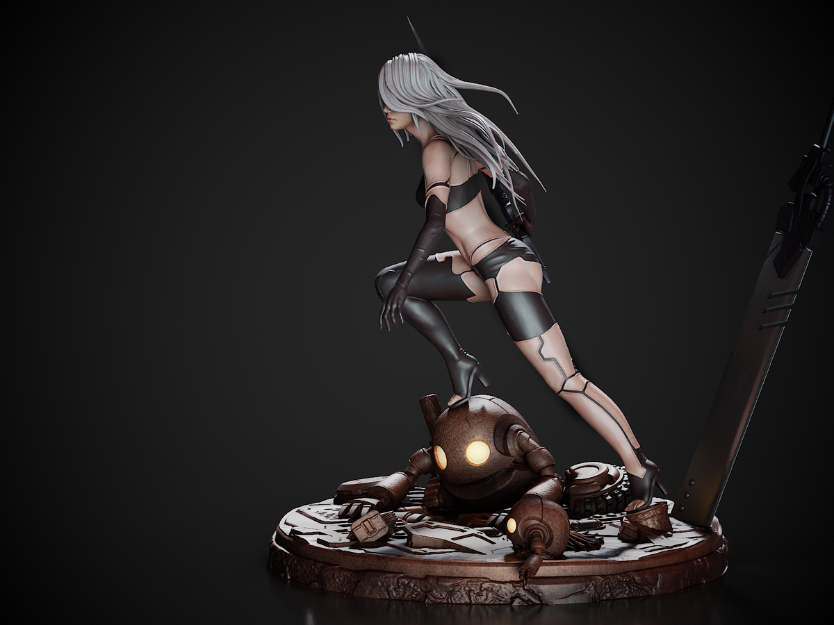 figurine a peindre, figurine nier automata, nier, figurine A2, 2b, 9s