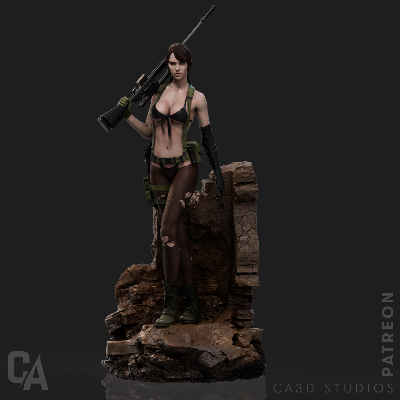figurine Quiet, figurine metal gear solid, figurine solid snake, figurine metal gear solid phantom pain