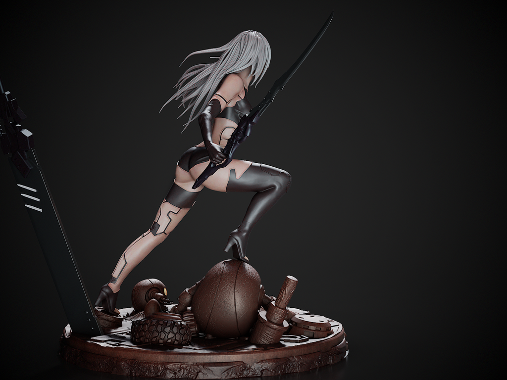 figurine a peindre, figurine nier automata, nier, figurine A2, 2b, 9s