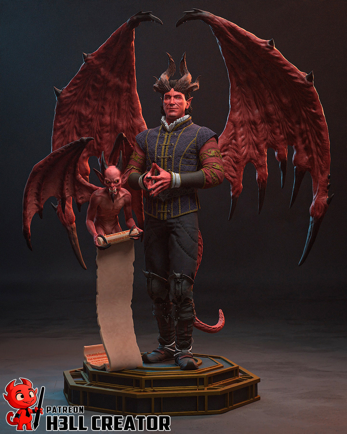 figurine raphael baldur's gate 3, figurine a peindre, figurine baldur's gate 3