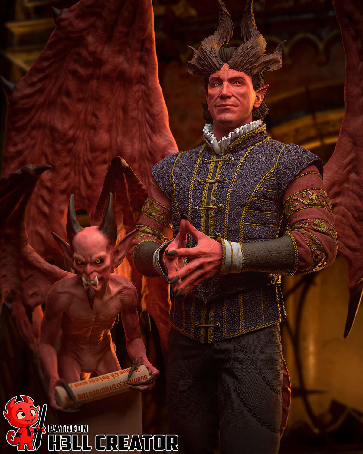 figurine raphael baldur's gate 3, figurine a peindre, figurine baldur's gate 3