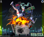 figurine cyberpunk 2077, figurine a peindre, figurine rebecca