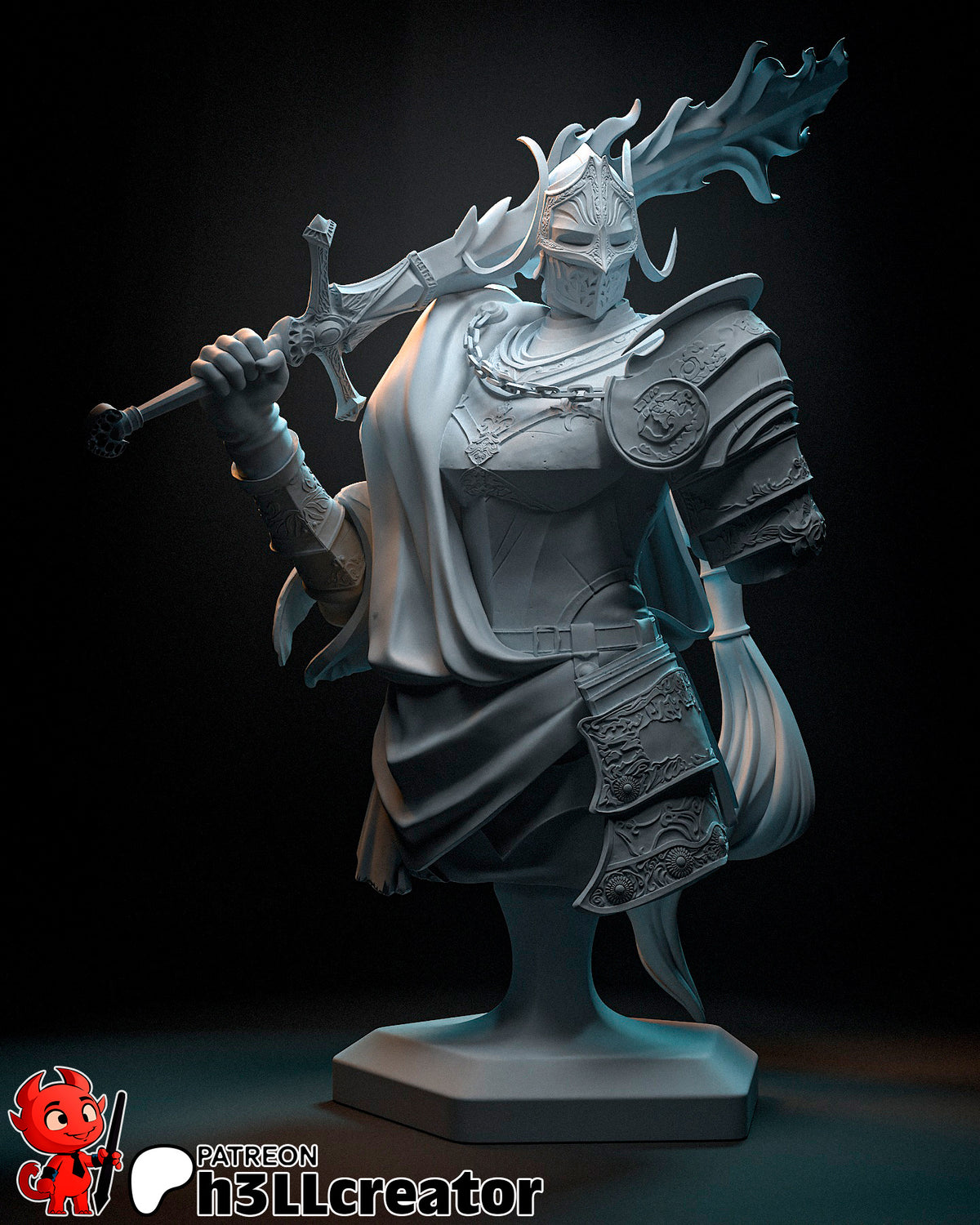 Figurine à peindre - Chevaleresse mage