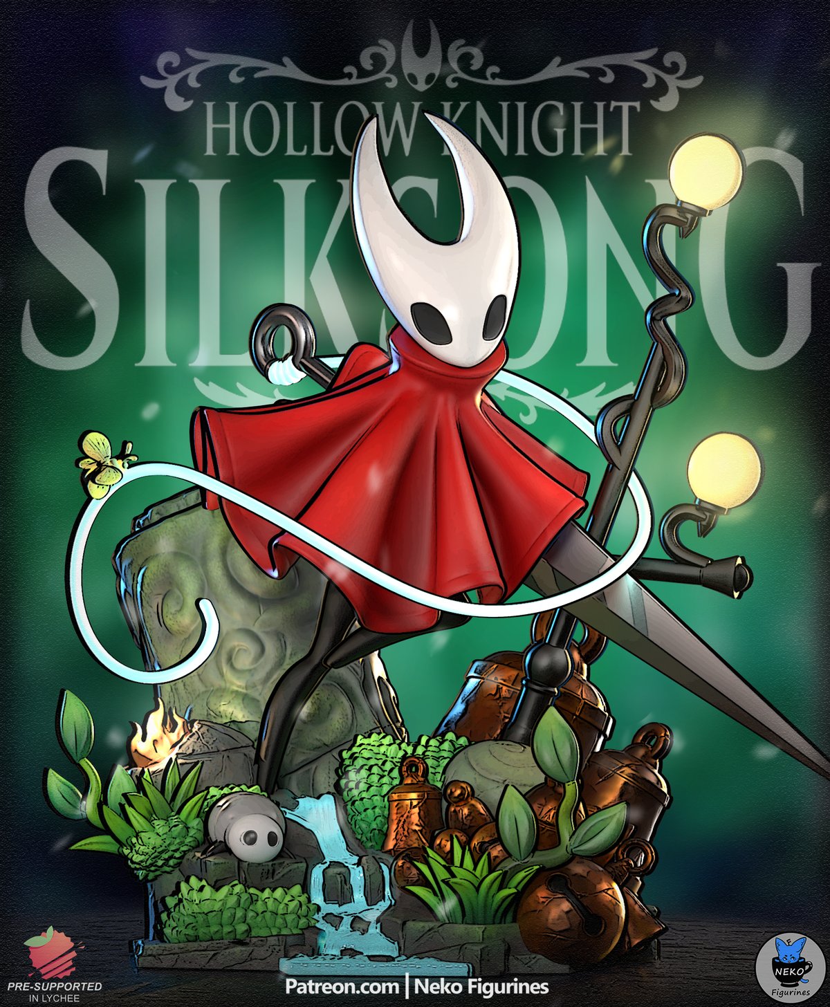 figurine hornet, figurine hollow knight silksong, figurine a peindre