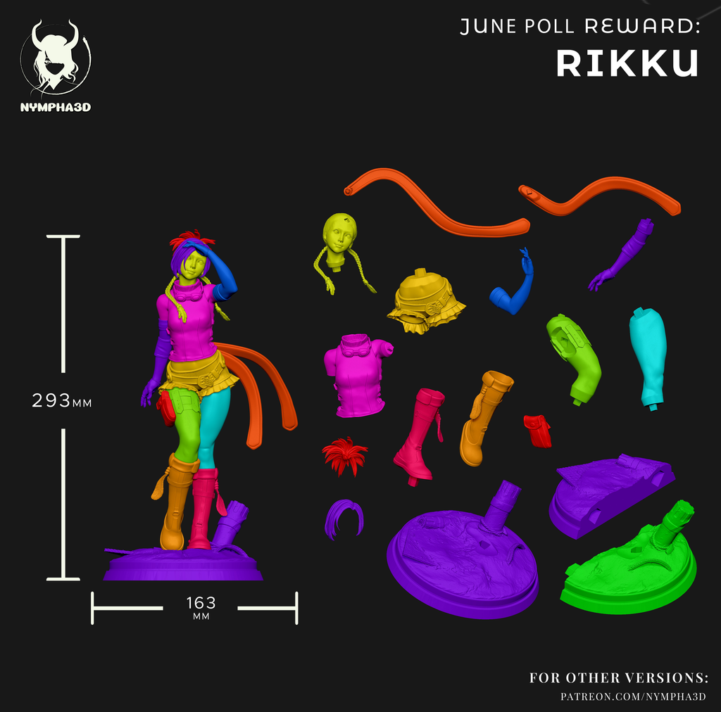 Figurine à peindre - Rikku - FFX