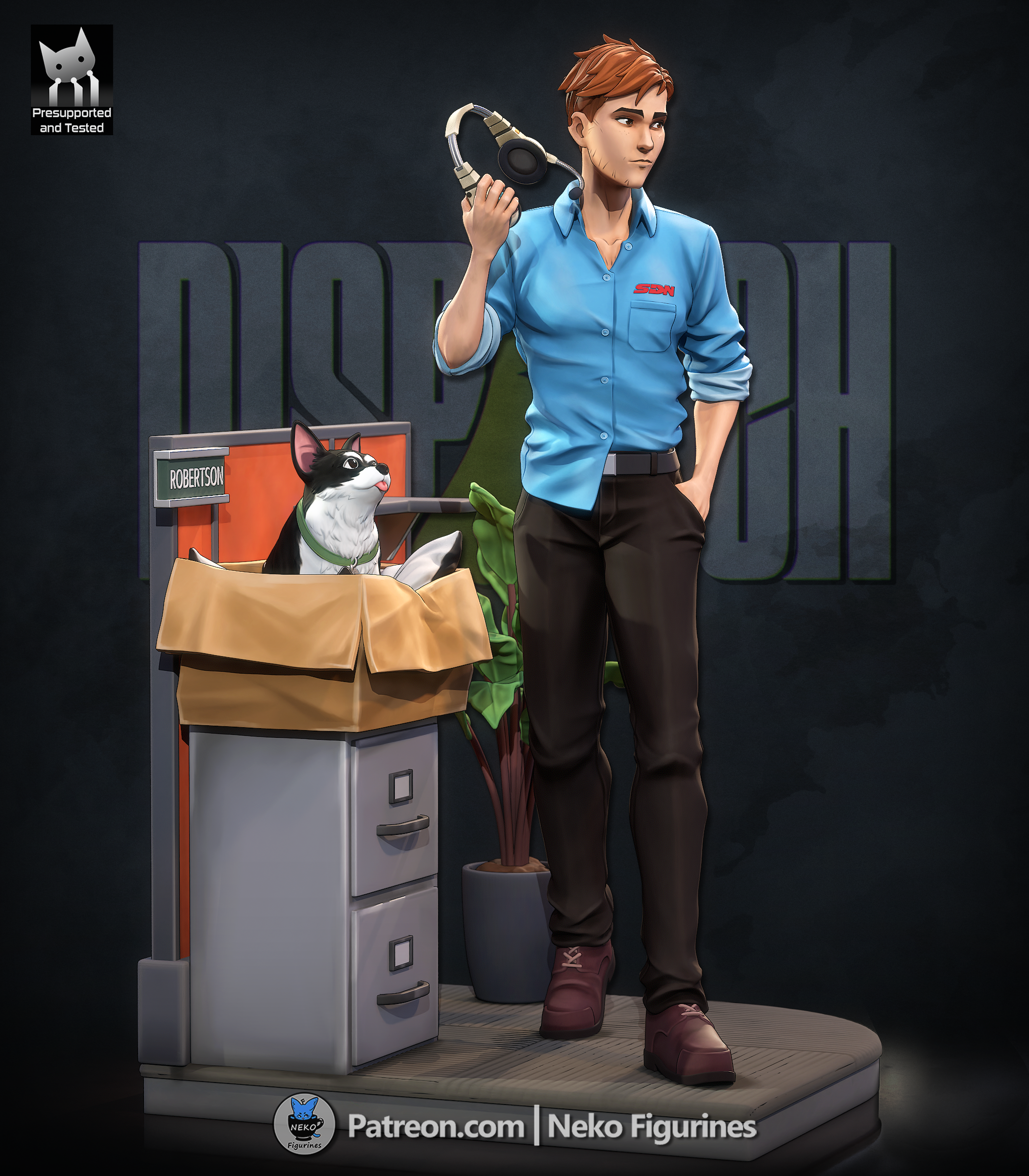 Figurine Robert Robertson Dispatch, figurine Dispatch, figurine a peindre