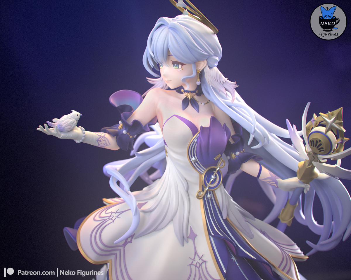 figurine robin honkai star rail, figurine a peindre, robin