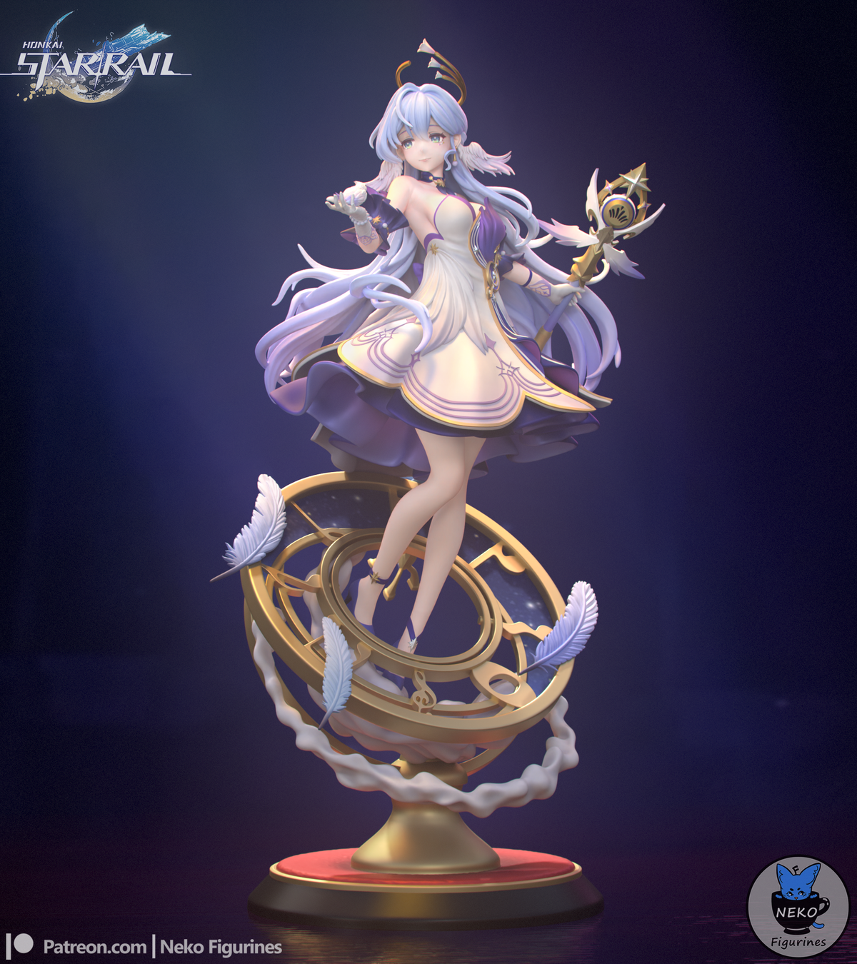 figurine robin honkai star rail, figurine a peindre, robin