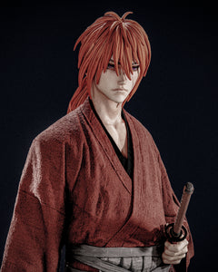 figurine kenshin, figurine samourai, figurine a peindre