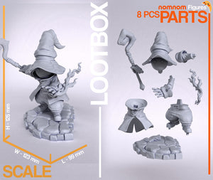 figurine final fantasy, final fantasy, FFIX, VIVI FFIX, figurine a peindre