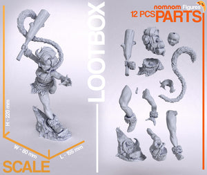 Figurine Chrono Trigger, figurine Ayla, figurine a peindre