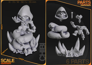 chibi skeletor, figurine skeletor, figurine a peindre, he-man