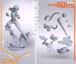 figurine a peindre, figurine makoto, figurine persona, makoto persona