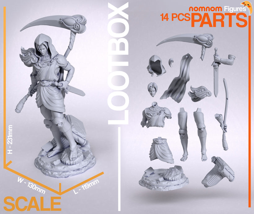 figurine Hadès, figurine thanatos, figurine a peindre