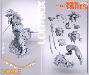 Figurine Chrono Trigger, figurine Crono, figurine a peindre