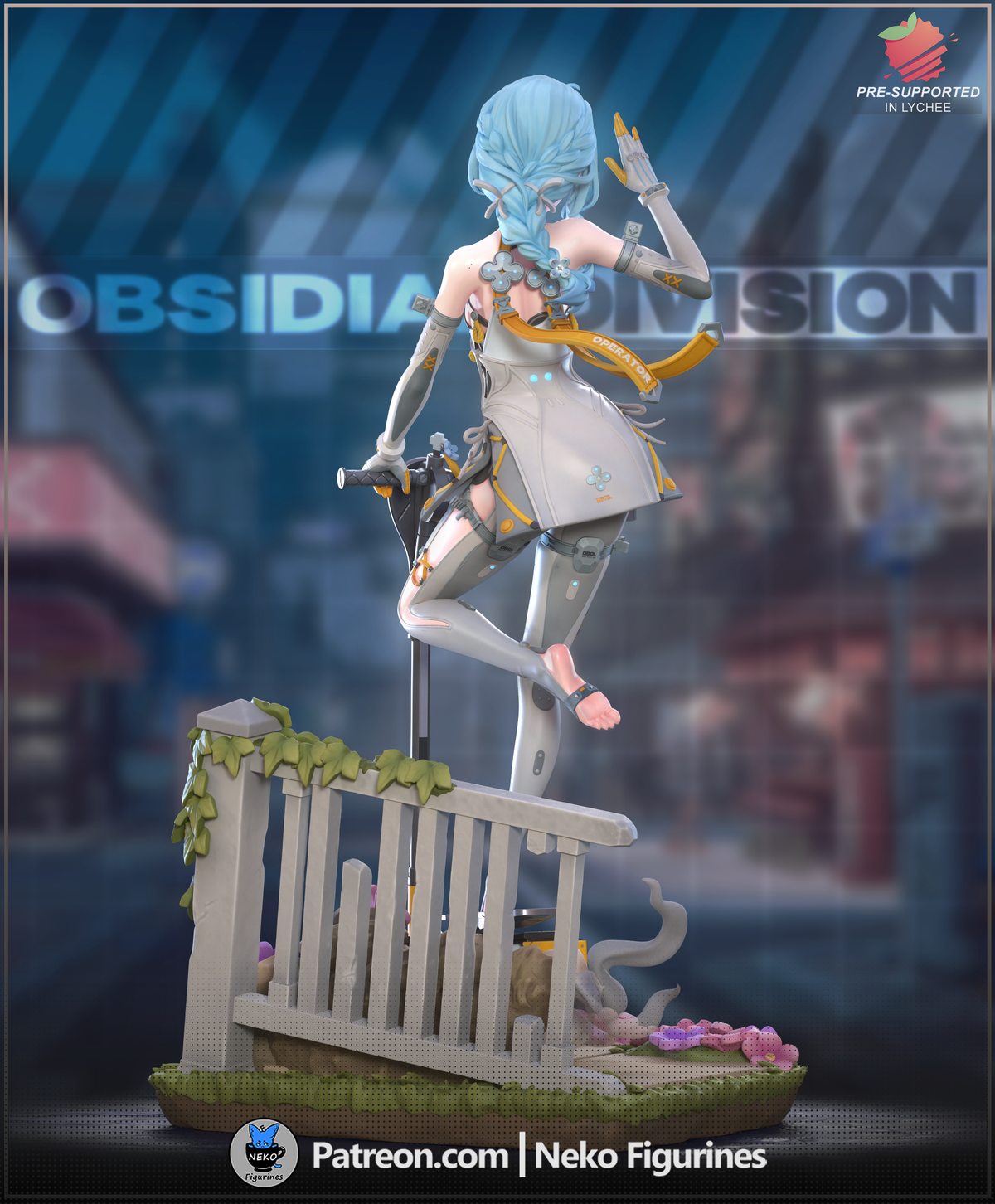 figurine Seed zenless zone zero, figurine zenless zone zero, figurine a peindre