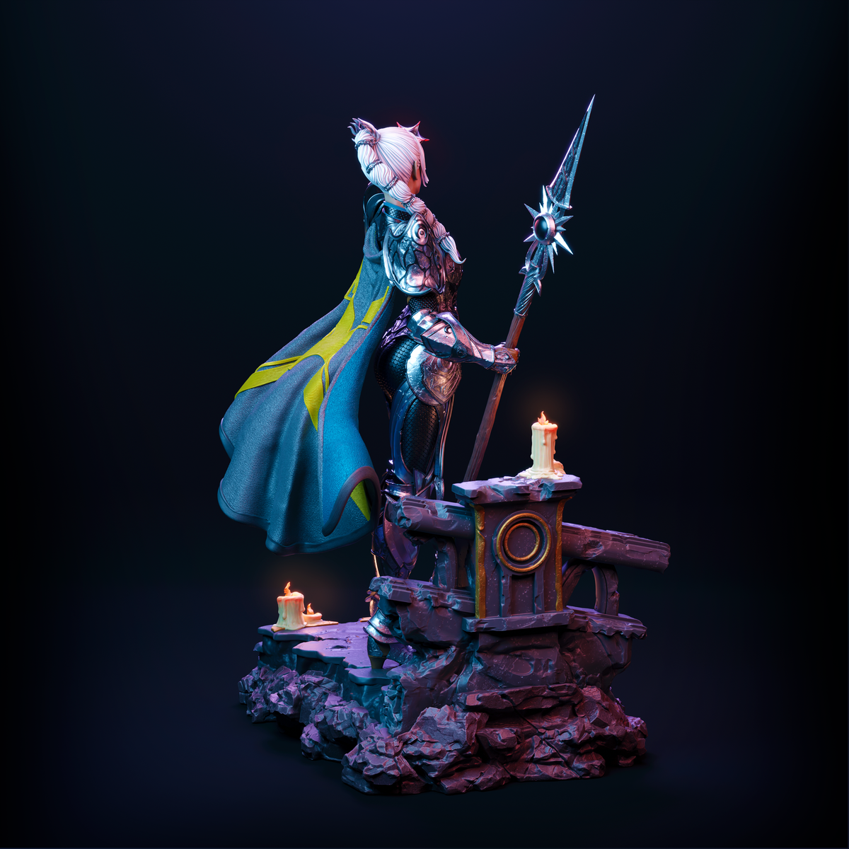 figurine ombrecoeur, figurine baldur's gate 3, figurine a peindre, astarion, karlach