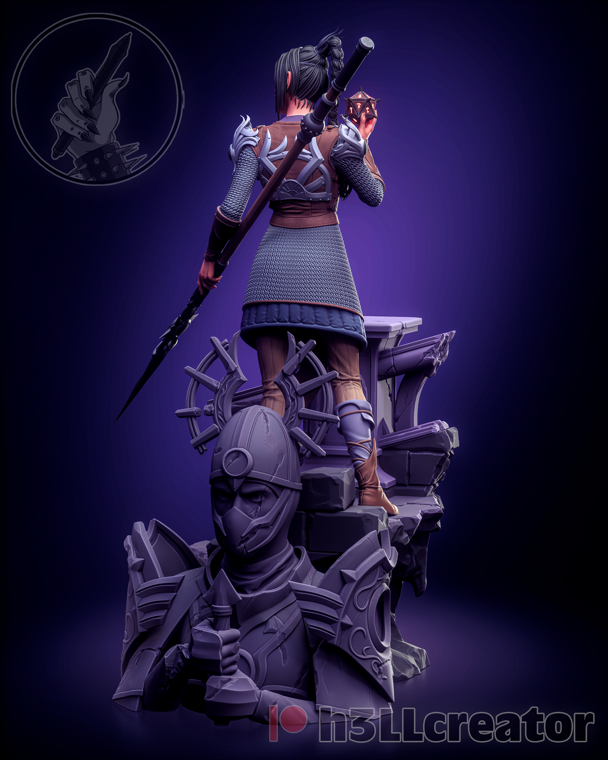 Figurine Baldur's Gate, figurine Ombrecoeur, Shadowheart figurine, figurine Baldur's Gate, figurine à peindre