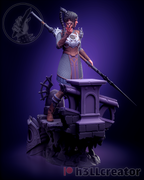Figurine Baldur's Gate, figurine Ombrecoeur, Shadowheart figurine, figurine Baldur's Gate, figurine à peindre