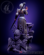 Figurine Baldur's Gate, figurine Ombrecoeur, Shadowheart figurine, figurine Baldur's Gate, figurine à peindre
