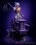 Figurine Baldur's Gate, figurine Ombrecoeur, Shadowheart figurine, figurine Baldur's Gate, figurine à peindre