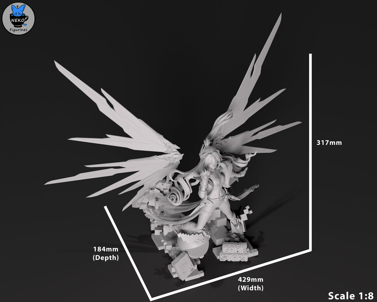 figurine Honkai Star Rail, figurine Silverwolf 999, figurine a peindre