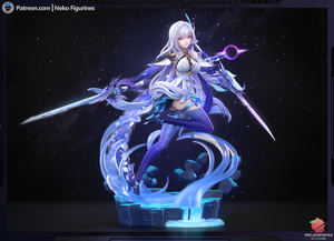 figurine Skirk Genshin  Impact, figurine Genshin Impact, figurine a peindre