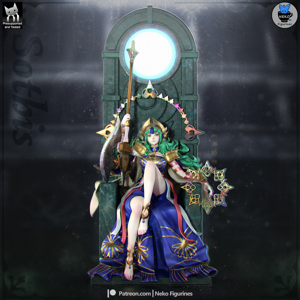 figurine fire emblem, figurine a peindre, figurine sothis