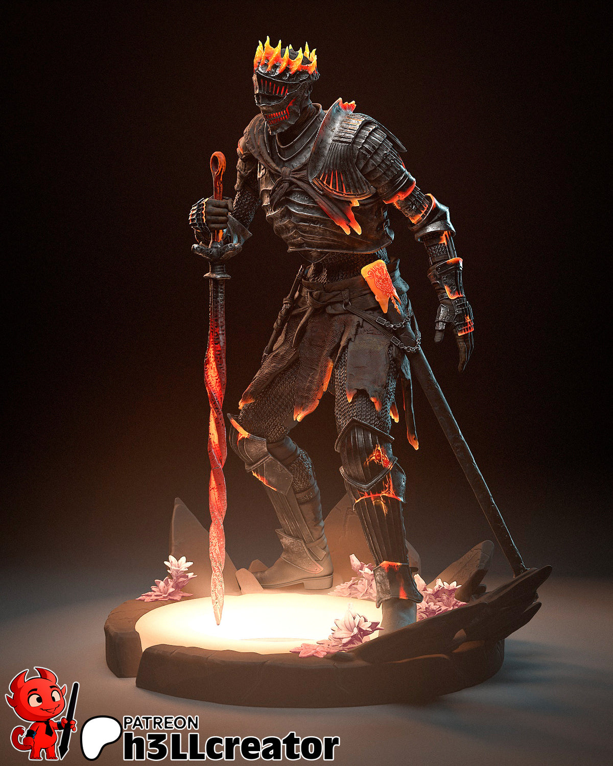 figurine a peindre, figurine lord of cinder, figurine dark souls 3, figurine l'âme des cendres dark souls 3