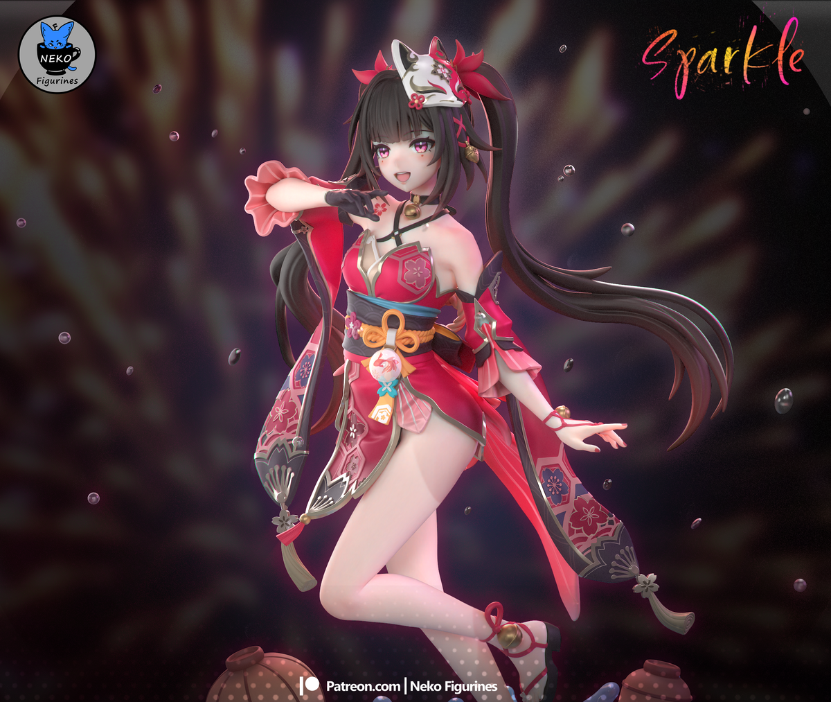 figurine a peindre, figurine honkai star rail sparkle