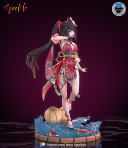 figurine a peindre, figurine honkai star rail sparkle