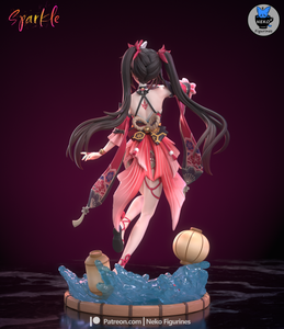 figurine a peindre, figurine honkai star rail sparkle