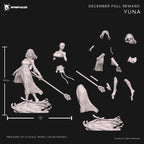 figurine a peindre, yuna, final fantasy x