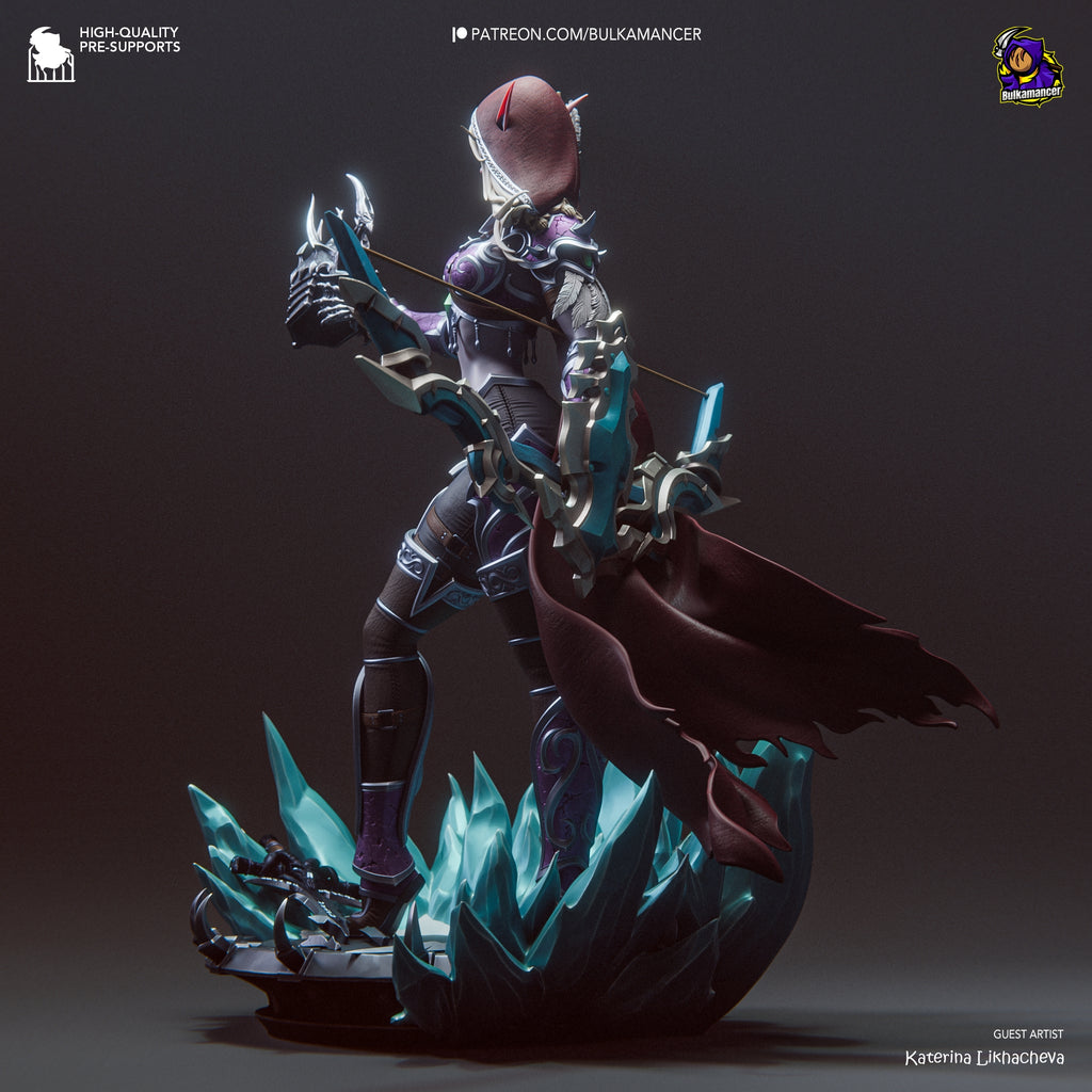 figurine wow, figurine sylvanas, figurine roi liche, figurine a peindre