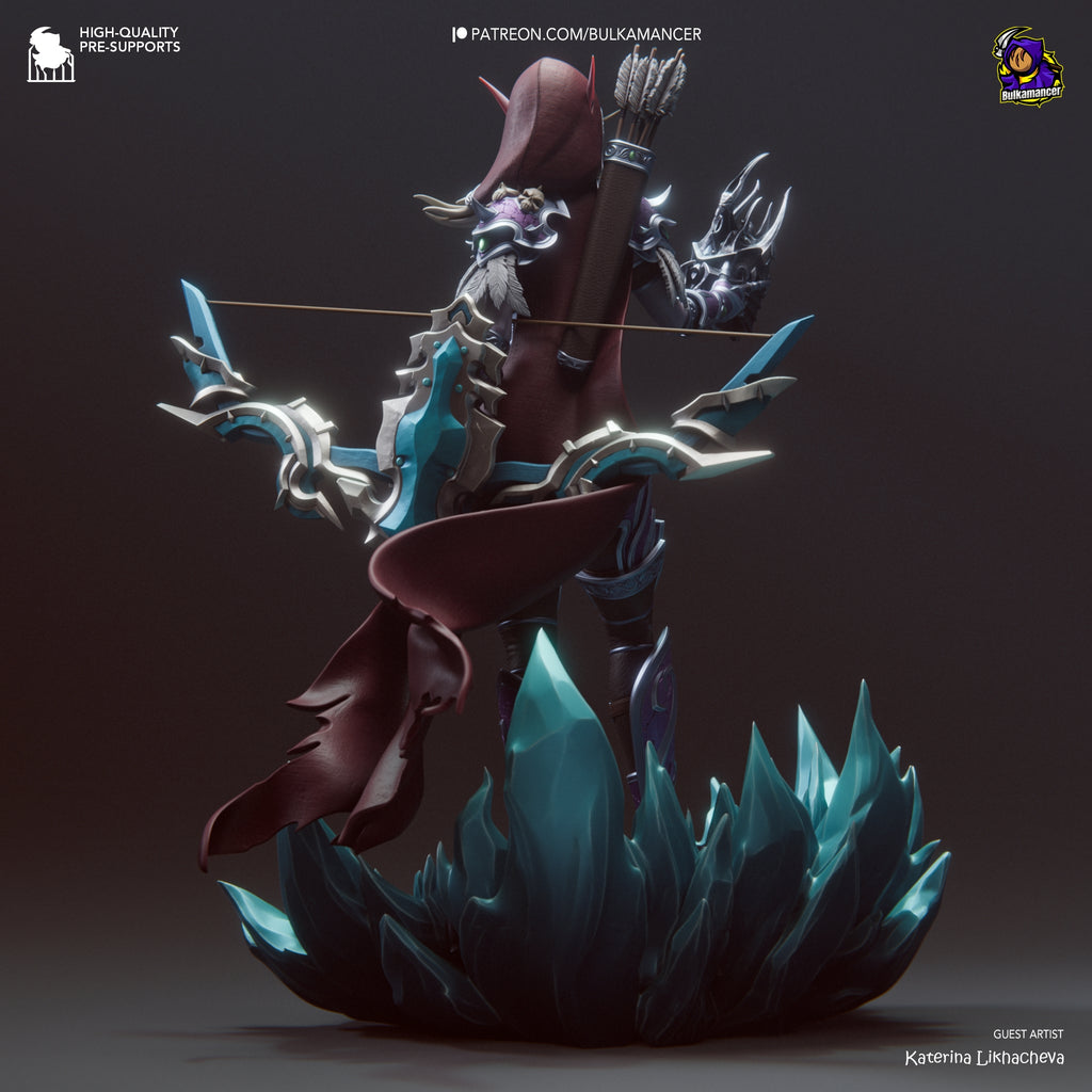 figurine wow, figurine sylvanas, figurine roi liche, figurine a peindre