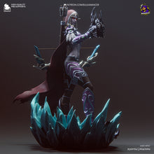 Load image into Gallery viewer, figurine wow, figurine sylvanas, figurine roi liche, figurine a peindre
