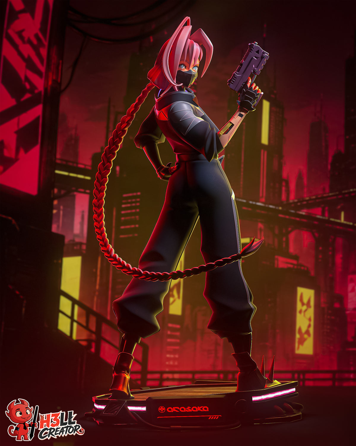 Figurine à peindre - Talia Yang - Cyberpunk