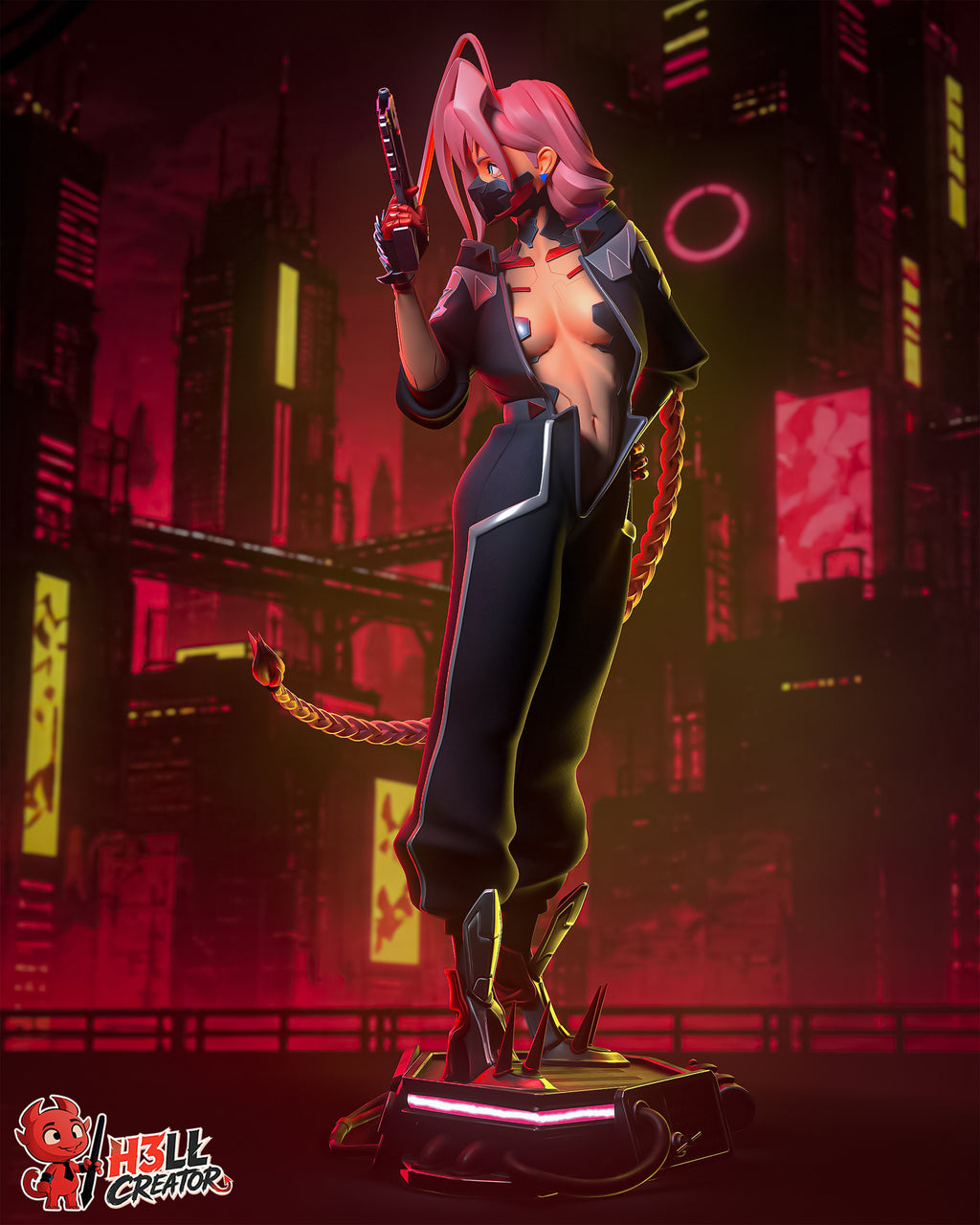 Figurine à peindre - Talia Yang - Cyberpunk