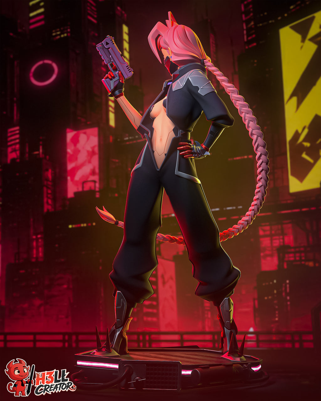 Figurine à peindre - Talia Yang - Cyberpunk