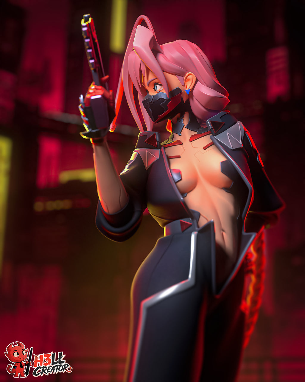 Figurine à peindre - Talia Yang - Cyberpunk