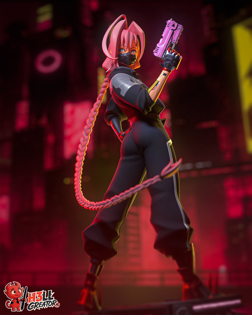 Figurine à peindre - Talia Yang - Cyberpunk