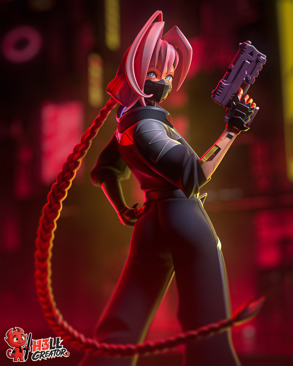 Figurine à peindre - Talia Yang - Cyberpunk