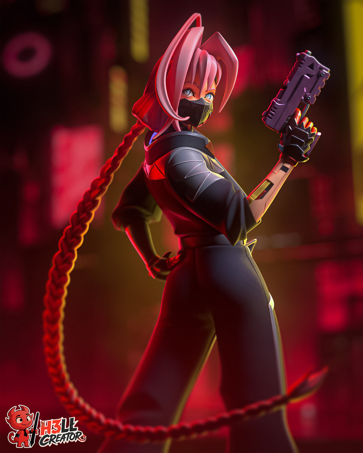 Figurine à peindre - Talia Yang - Cyberpunk