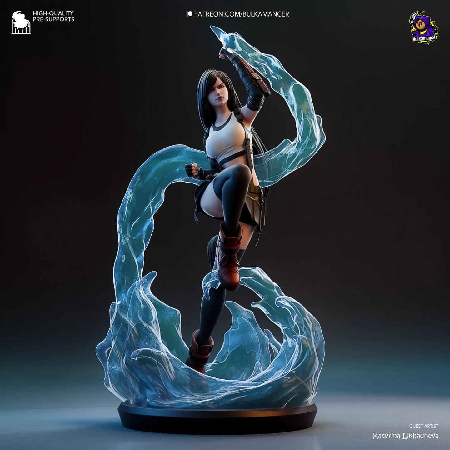 figurine tifa, figurine final fantasy, figurine a peindre